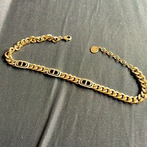 Dior chain choker necklace